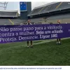 Final da Supercopa Feminina � marcada por mobiliza��o contra a viol�ncia � mulher