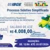 IBGE abre processo seletivo com 8.238 vagas tempor�rias de n�vel m�dio em todo o Brasil