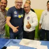 Presidente da C�mara de Porto Alegre do Norte, Vereador Deusimar Boroca, participa de encontro com governador e refor�a pauta do asfalto na regi�o do