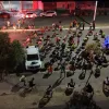 Centenas de pessoas participam de corrida noturna e doa��o de alimentos em Aragar�as