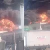 Inc�ndio em f�brica de tintas perto de aeroporto mobiliza Bombeiros em Guarulhos