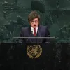 Milei chama ONU de in�til e critica atua��o da entidade na crise das Malvinas