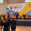 Feira de m�quinas de constru��o abre com show pr�tico de escava��o e asfalto em Fazenda Rio Grande
