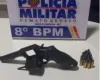 Pol�cia Militar conduz duas pessoas por porte de arma de fogo em �rea de explora��o mineral