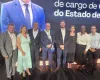 Ao lado de lideran�as, Miguel Vaz e Joci Piccini participam da posse do governador Otaviano Pivetta
