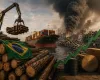 Guerra no Oriente M�dio derruba exporta��es de madeira do Brasil e eleva custos no setor florestal