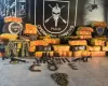 Com apoio do Gefron, megaopera��o apreende 2,5 toneladas de droga no AM