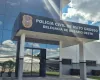 Mulher condenada por homic�dido � presa pelas Pol�cias Civil e Militar em Ros�rio Oeste