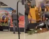 V�deo: Homem com espada � contido com arma de choque em aeroporto de SP