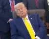 V�deo de Trump tirando uma soneca viraliza na internet; veja