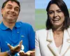 Michelle Bolsonaro e Flavio Bolsonaro se reconciliam em grava��o de campanha