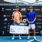 Nauhany Silva e Pedro Dietrich so campees do Australian Open Junior Series South America no Rio de Janeiro