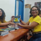 Tarde de autgrafos do livro Prolas Negras