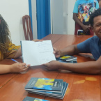 Tarde de autgrafos do livro Prolas Negras