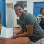 Tarde de autgrafos do livro Prolas Negras