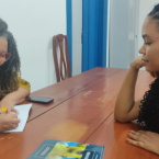 Tarde de autgrafos do livro Prolas Negras
