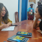 Tarde de autgrafos do livro Prolas Negras