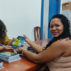 Tarde de autgrafos do livro Prolas Negras