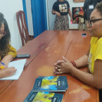 Tarde de autgrafos do livro Prolas Negras
