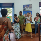 Tarde de autgrafos do livro Prolas Negras