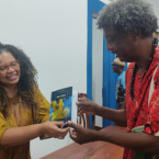 Tarde de autgrafos do livro Prolas Negras