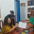 Tarde de autgrafos do livro Prolas Negras