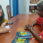Tarde de autgrafos do livro Prolas Negras