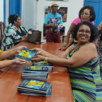 Tarde de autgrafos do livro Prolas Negras