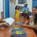 Tarde de autgrafos do livro Prolas Negras