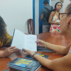 Tarde de autgrafos do livro Prolas Negras