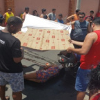 Caminhonete atropela me e 2 filhos em Cuiab; criana morre
