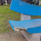 Praa do Jardim dos Ips sofre depredao antes mesmo da entrega oficial