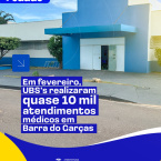 Em fevereiro, Unidades Bsicas de Sade de Barra do Garas realizaram quase 10 mil atendimentos mdicos
