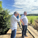 Prefeito Dr. Adilson Gonalves vistoria obras de recuperao de estradas em Barra do Garas