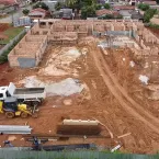Em Barra do Gar�as, obra do SER Fam�lia Crian�a avan�a com a etapa estrutural