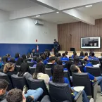 Prefeitura promove conscientizao sobre trnsito na ETEC, em Barra do Garas