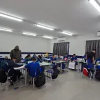 PROF� C�NTIA GUAZZI PROMOVE RELEITURA DE O PEQUENO PR�NCIPE COM ESTUDANTES DOS 7� ANOS DA ESCOLA DEP. EMANUEL PINHEIRO