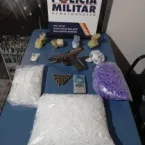 Factionados Armados São Presos com Pistolão e Grama em Comum