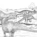 Dinossauro em exposição no Museu de Historia Natural de MT