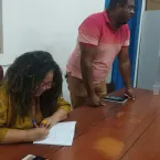 Tarde de autgrafos do livro Prolas Negras