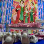 Tradi��o, f� e alegria marcam a Festa de Cosme e Dami�o no Centro Esp�rita Nossa Senhora do Carmo