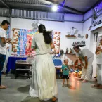 Tradi��o, f� e alegria marcam a Festa de Cosme e Dami�o no Centro Esp�rita Nossa Senhora do Carmo