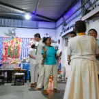 Tradi��o, f� e alegria marcam a Festa de Cosme e Dami�o no Centro Esp�rita Nossa Senhora do Carmo