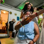 Tradi��o, f� e alegria marcam a Festa de Cosme e Dami�o no Centro Esp�rita Nossa Senhora do Carmo