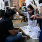 Tradi��o, f� e alegria marcam a Festa de Cosme e Dami�o no Centro Esp�rita Nossa Senhora do Carmo