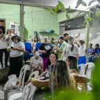 Tradi��o, f� e alegria marcam a Festa de Cosme e Dami�o no Centro Esp�rita Nossa Senhora do Carmo