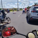 Caminhonete atropela m�e e 2 filhos em Cuiab�; crian�a morre