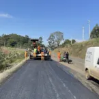 Rodovia entre Imbaú e Reserva avança: 22% da pavimentação está pronta
