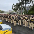 PMPR mobiliza grande efetivo para refor�ar a��es de seguran�a em Curitiba