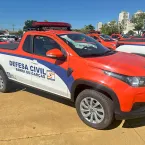 Defesa Civil de Barra do Garas recebe veculo novo, em Cuiab